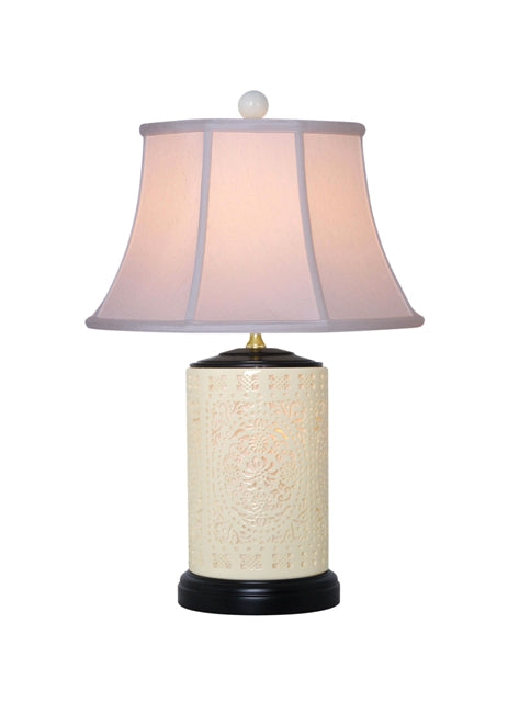 Filigree Bone China Lamp, Large