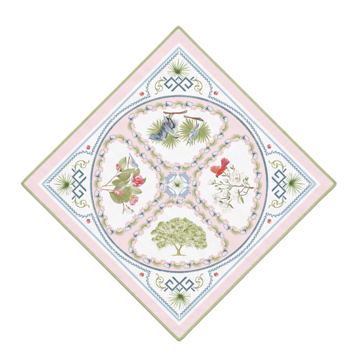 Lowcountry Medallion Linen Napkins