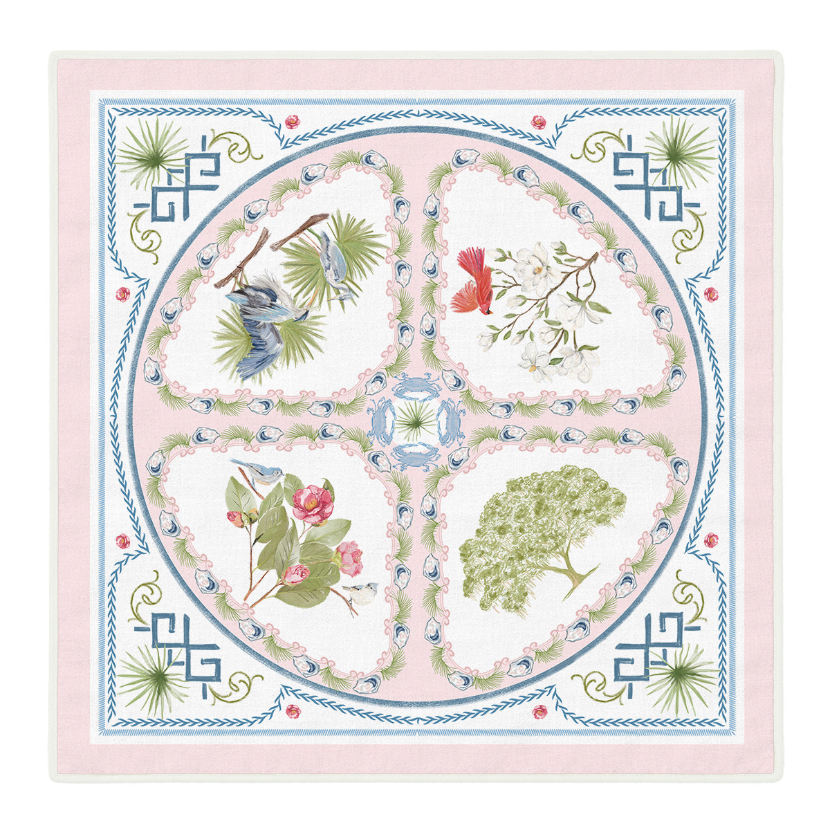 Lowcountry Medallion Linen Napkins