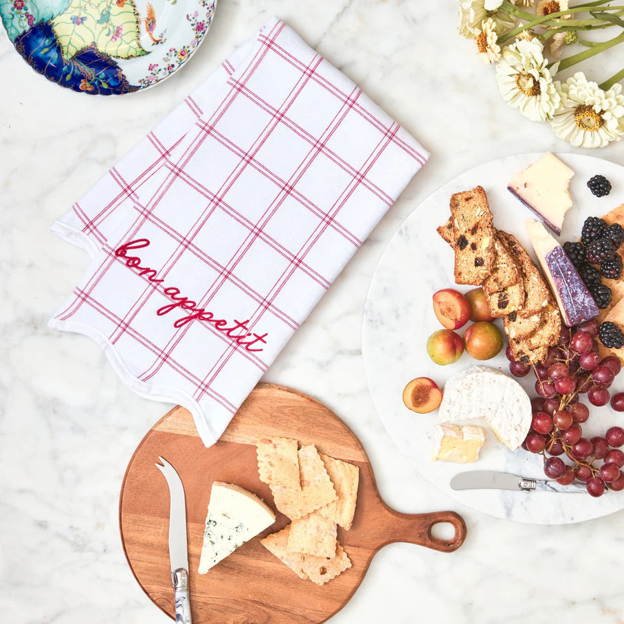 Weezie Scallop Kitchen Towel