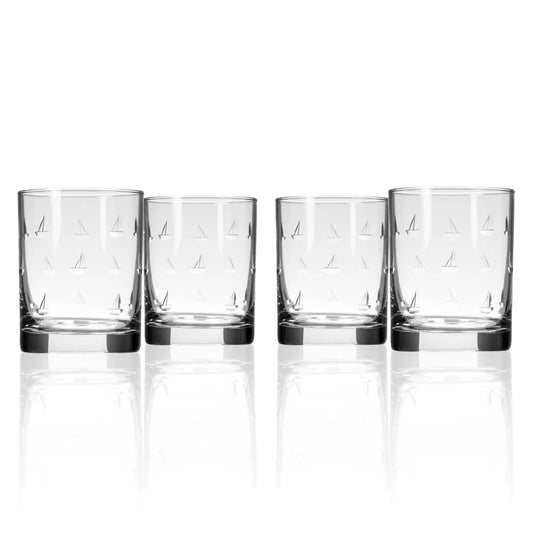 Sailing Double Old Fashioned Glasses