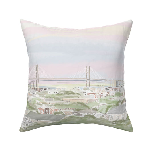 Savannah Skyline Velvet Pillow Cover