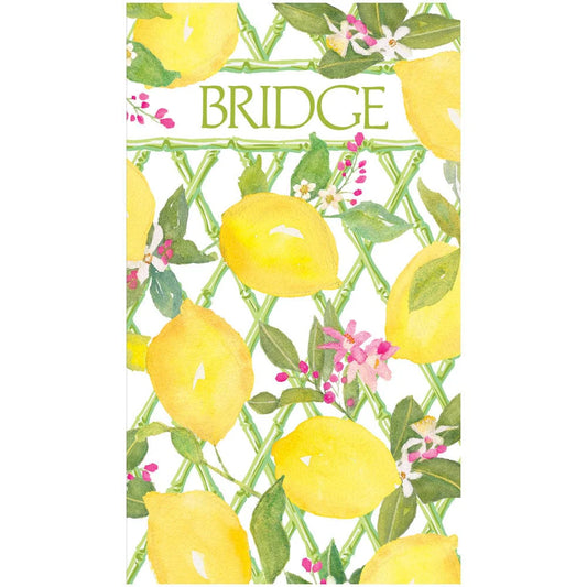 Bridge Score Pad - Limoncello