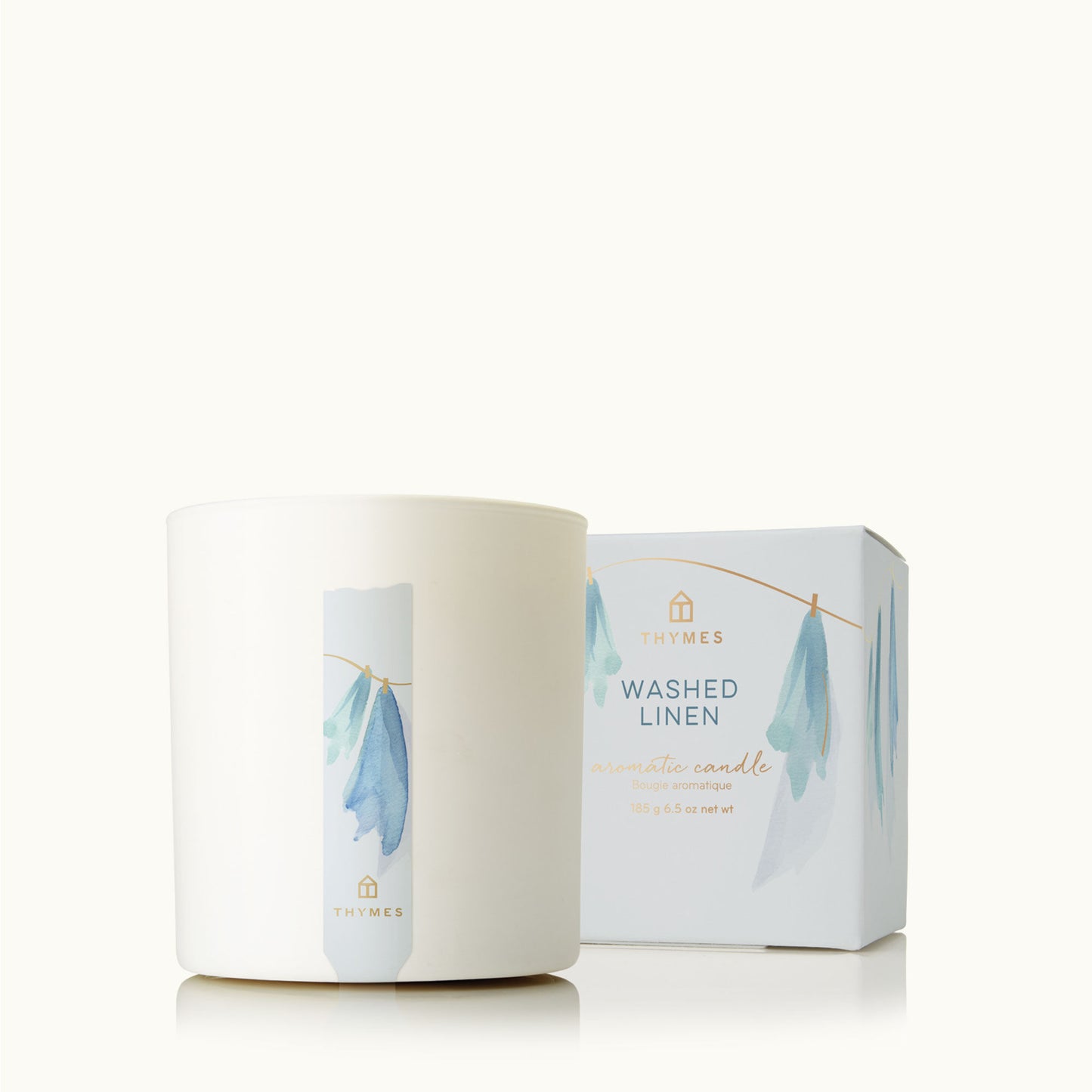 Washed Linen Candle