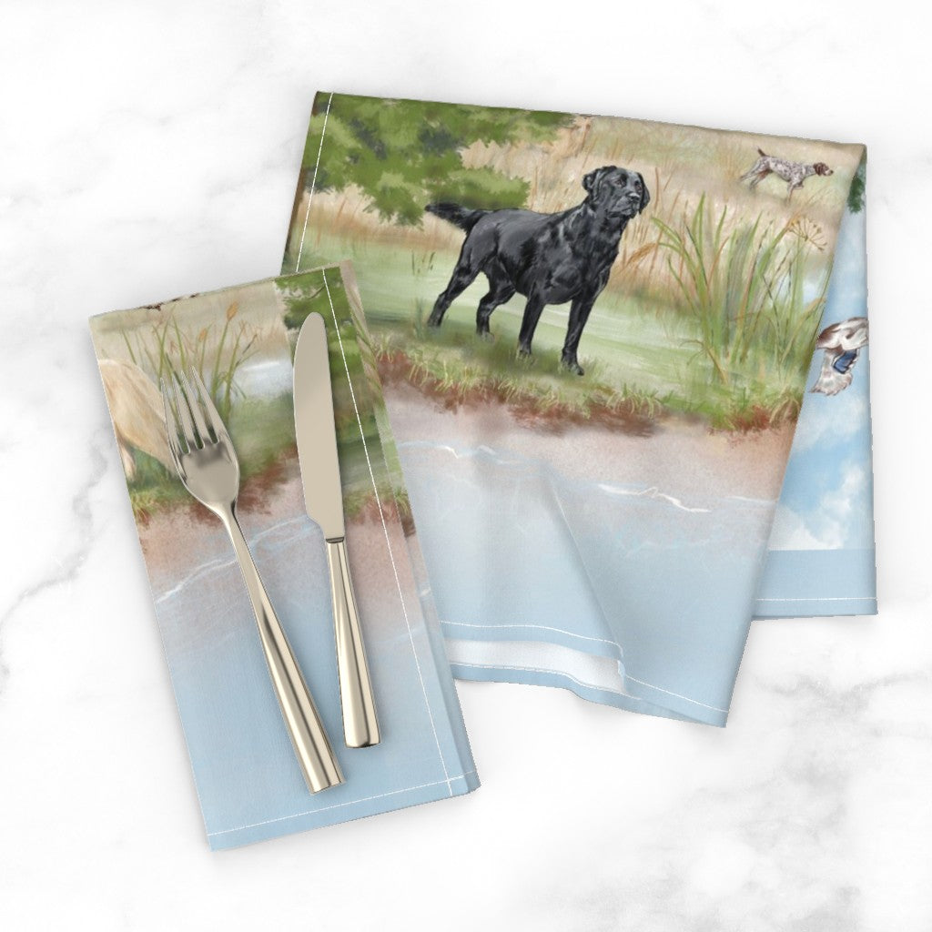Woodland Dogscape Pillow Cover